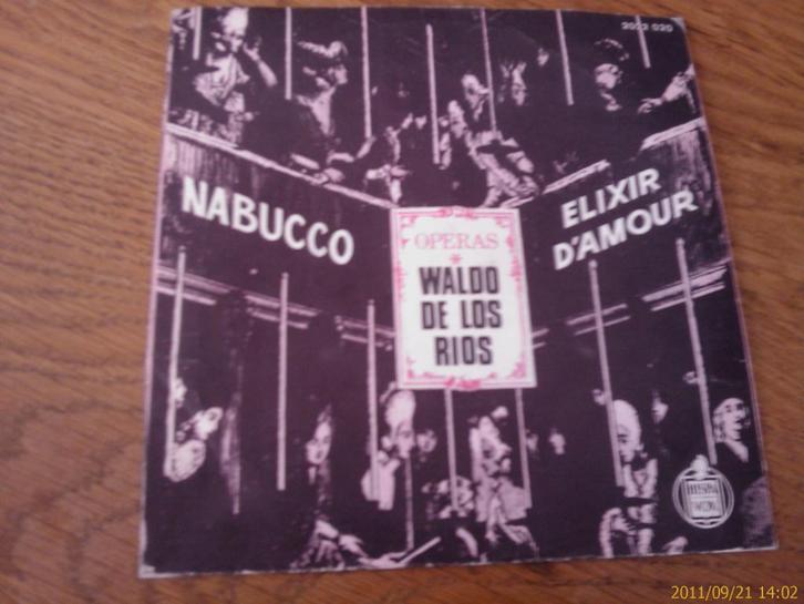 Vinyle. Nabucco / Elixir d'amour. 45 tours., Cd's en Dvd's, Vinyl | Klassiek, Zo goed als nieuw, Ophalen