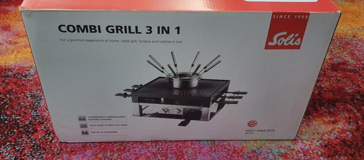 Solis Combi Grill 3 in 1 ZGAN, Huis en Inrichting, Keuken | Keukenbenodigdheden, Zo goed als nieuw, Ophalen