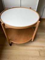 Danish design Hans Bolling tray table 60 cm, 55 tot 75 cm, Scandinavian Danish design, Rond, 45 tot 60 cm