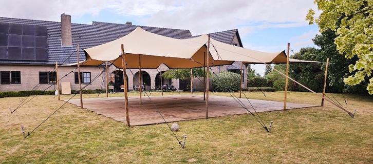 Stretchtent verhuur alle maten!, Hobby en Vrije tijd, Feestartikelen | Verhuur, Zo goed als nieuw, Ophalen of Verzenden
