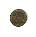 Belgisch Congo, 1 Franc 1944., Ophalen of Verzenden, Overige landen, Losse munt