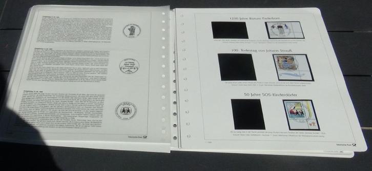 Klasseerbladen Duitsland 1999 met enkele zegels, Postzegels en Munten, Postzegels | Europa | Duitsland, Postfris, 1990 tot heden