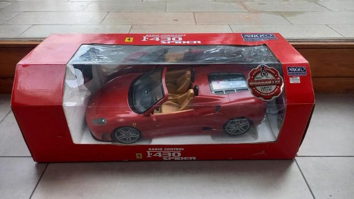 Ferrari F430 Spider Nikko 1:10, Hobby en Vrije tijd, Modelauto's | 1:5 tot 1:12, Zo goed als nieuw, Auto, 1:9 t/m 1:12, Ophalen