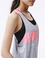 Grijs - roze sporttop van Bershka - Maat XS, Kleding | Dames, Ophalen of Verzenden, Maat 34 (XS) of kleiner, Grijs