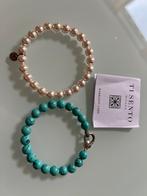 Ti sento lot van 2 armbandjes, Ophalen of Verzenden, Zo goed als nieuw, Wit, Zilver