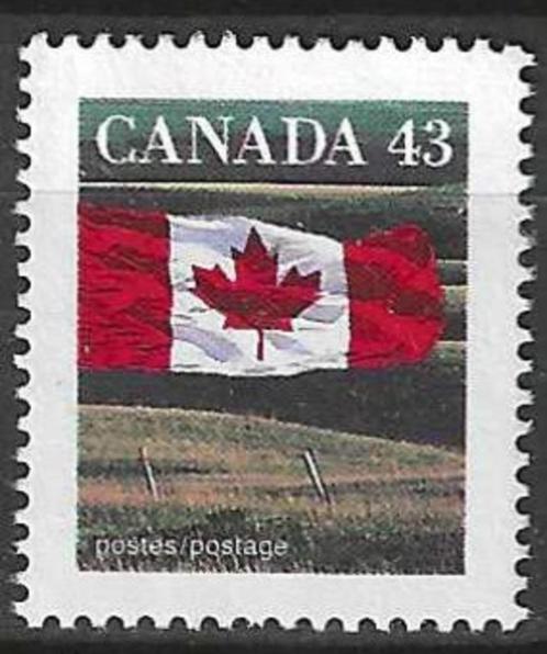 Canada 1992 - Yvert 1298 - Canadese vlag en de prairie (ZG), Timbres & Monnaies, Timbres | Amérique, Non oblitéré, Envoi
