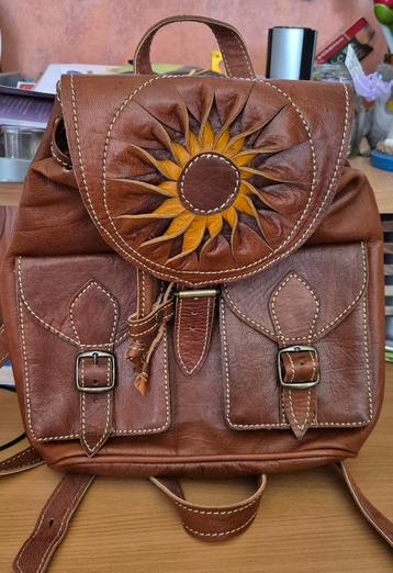 Kleine rugzak - Echt leder - 20 Euro, 25 tot 40 cm, Zo goed als nieuw, 30 tot 45 cm, Ophalen