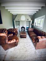 Chesterfield Classic Brighton: 3-, 1-seat, wingback chair, Huis en Inrichting, Zetels | Complete zithoeken, Leer, Zo goed als nieuw