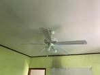 ventilator met lamp, Huis en Inrichting, Lampen | Hanglampen, Ophalen, Zo goed als nieuw, Minder dan 50 cm, Metaal