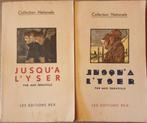 (1914-1918 YSER) Jusqu’à l’Yser. 2 volumes., Boeken, Gelezen, Ophalen of Verzenden