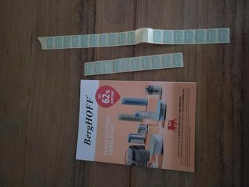 37 zegeltjes Delhaize BergHoff

(0,2 euro per zegeltje) beschikbaar voor biedingen