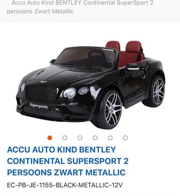 Accu auto kind Bentley Continental gt beschikbaar voor biedingen