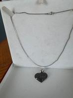 Halsketting met diamant van 750 witgoud, Ophalen of Verzenden, Zo goed als nieuw, Wit, Goud