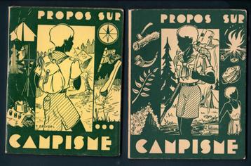 "Propos sur le campisme" à l'usage des scouts, 2 vol 1960-62 beschikbaar voor biedingen