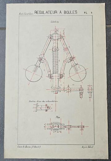 Oude technische tekening beschikbaar voor biedingen