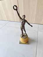 Oud bronzen beeld,Olimpische Apelem/Antwerpen 1920, Antiek en Kunst, Ophalen of Verzenden, Brons