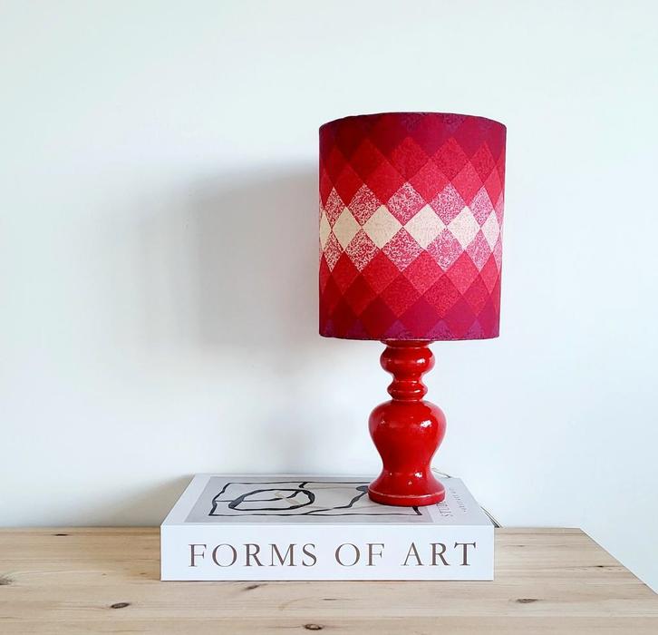 Prachtige vintage jaren 60 tafellamp met originele kap!, Antiek en Kunst, Antiek | Verlichting, Ophalen