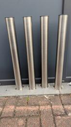 4 inox/rvs tafelpoten, Huis en Inrichting, Ophalen, Zo goed als nieuw