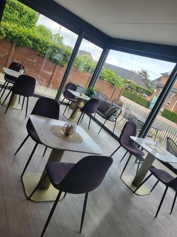 Bistrotafels terrazzo goud set van 4 beschikbaar voor biedingen