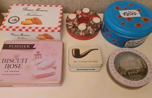 Blikken koekendozen ( 7 stuks ), Verzamelen, Blikken, Zo goed als nieuw, Ophalen of Verzenden