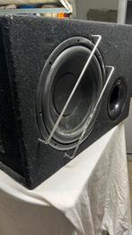 Caisson de basse 28cm + amplificateur 280W. Subwoofer, Enlèvement, Utilisé