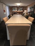 Mooie lange tafel 330cm met 10 stoelen, Huis en Inrichting, Ophalen, Gebruikt, 200 cm of meer, 50 tot 100 cm