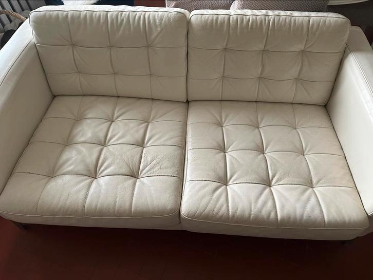 ️Canapé cuir Ikea Landskrona Karlstad 2 places utilisé, Huis en Inrichting, Zetels | Zetels en Chaises Longues, Gebruikt, Ophalen