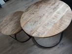 salontafeltjes, Huis en Inrichting, Ophalen, 50 tot 75 cm, Rond, Zo goed als nieuw