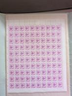 4 Vellen voorgefrankeerde zegels, Met stempel, Verzenden, Postfris, Postfris