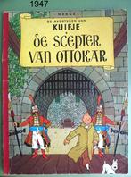 Oude Kuifje Strip - De Scepter van Ottokar - ed 1960, Boeken, Stripverhalen, Gelezen, Eén stripboek, Ophalen of Verzenden, Herge