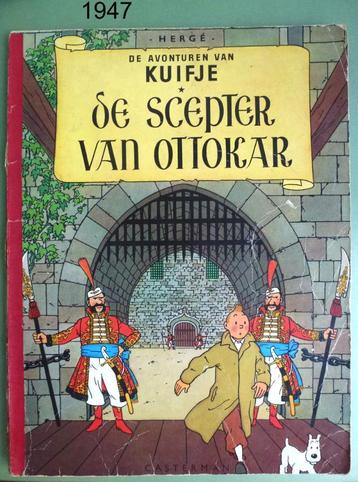 Oude Kuifje Strip - De Scepter van Ottokar - ed 1960 beschikbaar voor biedingen