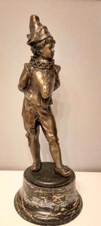 bronze Arlequin ? Polichinelle ?  avec signature L Mignon, Antiquités & Art, Enlèvement, Bronze