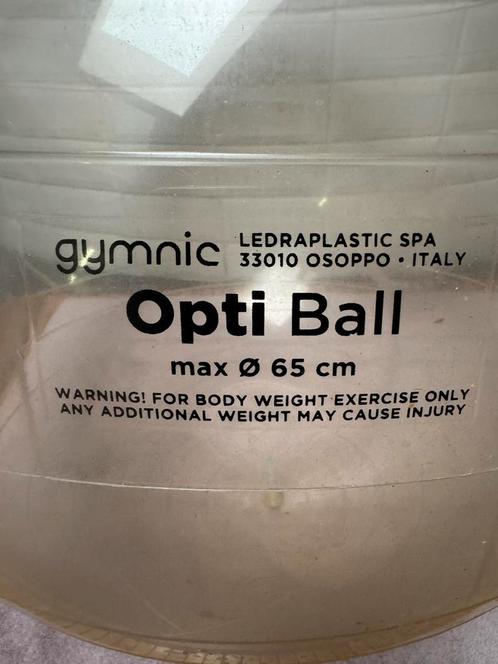 GYMNIC Opti Ball 65 cm, Sport en Fitness, Yoga en Pilates, Zo goed als nieuw, Ophalen of Verzenden