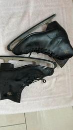 Zwarte lederen schaatsen., Sport en Fitness, Schaatsen, Ophalen, Gebruikt, Kunstschaatsen