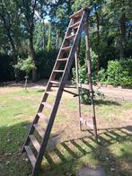 Grote houten ladder, Doe-het-zelf en Bouw, Ladders en Trappen, Ophalen, Ladder
