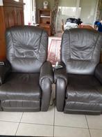 Elektrische relax zetel (leer), Ophalen, Leer