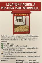 Location machine à popcorn professionnelle 25 euros /jours, Ophalen