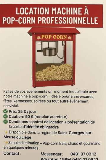 Location machine à popcorn professionnelle 25 euros /jours  beschikbaar voor biedingen