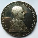 zilveren medaille paus paulus 6 pont maximus anno II (1964), Postzegels en Munten, Penningen en Medailles, Ophalen of Verzenden