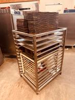 Regaalwagens/RVS Regaalwagen/Broodkar voor bakkerij, Tuin en Terras, Pizzaovens, Ophalen of Verzenden, Zo goed als nieuw