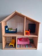 Poppenhuis + inboedel Ikea (flisat - huset), Ophalen, Gebruikt, Poppenhuis