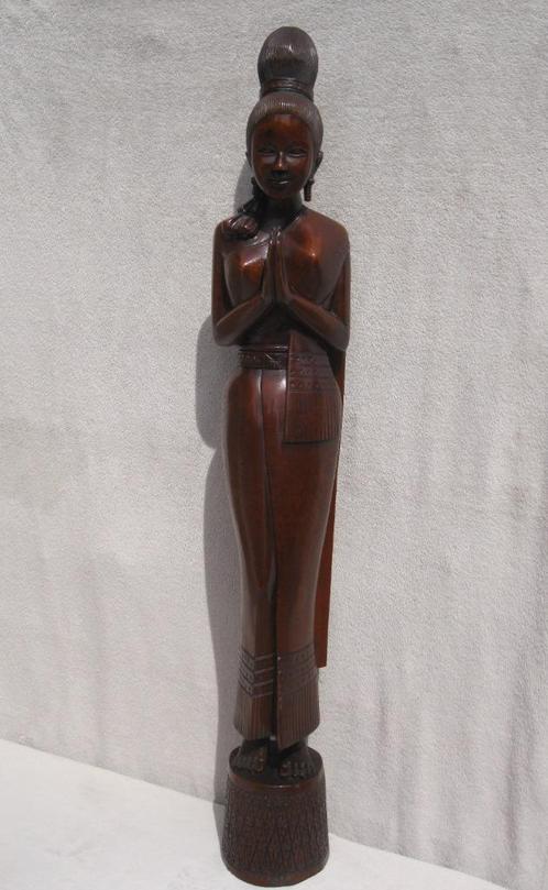 Prachtig en groot Indonesisch rozehouten beeld, Antiek en Kunst, Kunst | Niet-Westerse kunst, Ophalen