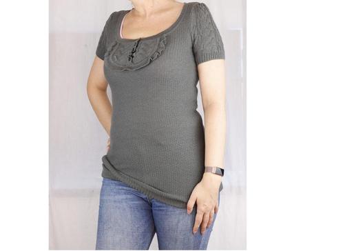Grijze lange trui van Velvet kitten - Maat small, Kleding | Dames, Truien en Vesten, Grijs, Ophalen of Verzenden