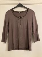 T-shirt lange mouwen - Un-Deux-Trois - maat 42/44, Kleding | Dames, Bruin, Maat 42/44 (L), Ophalen of Verzenden, Gedragen