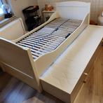 1-persoonsbed 200x90 met bedlade, 90 cm, Eenpersoons, Wit, Zo goed als nieuw