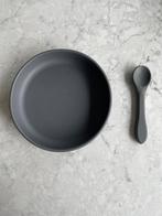 Siliconen bordje met lepel, Ophalen, Zo goed als nieuw