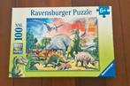 Ravensburger puzzel 100 XXL 6+ Dinosaurus, Ophalen of Verzenden, Zo goed als nieuw