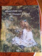 Kunstboek "Aquarellen v d Haagse school" 278 blz, Livres, Art & Culture | Arts plastiques, Comme neuf, Enlèvement ou Envoi, Peinture et dessin