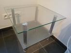 Glazen tafel, Ophalen, Vierkant, Modern, Glas