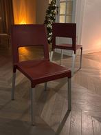 4 chaises Kristalia FACE rouges | chaises design | lot de 4, Rouge, Italiaans Design, Enlèvement, Utilisé